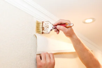 Pose de papier peint à Montmoyen — revêtements muraux et toiles de verre